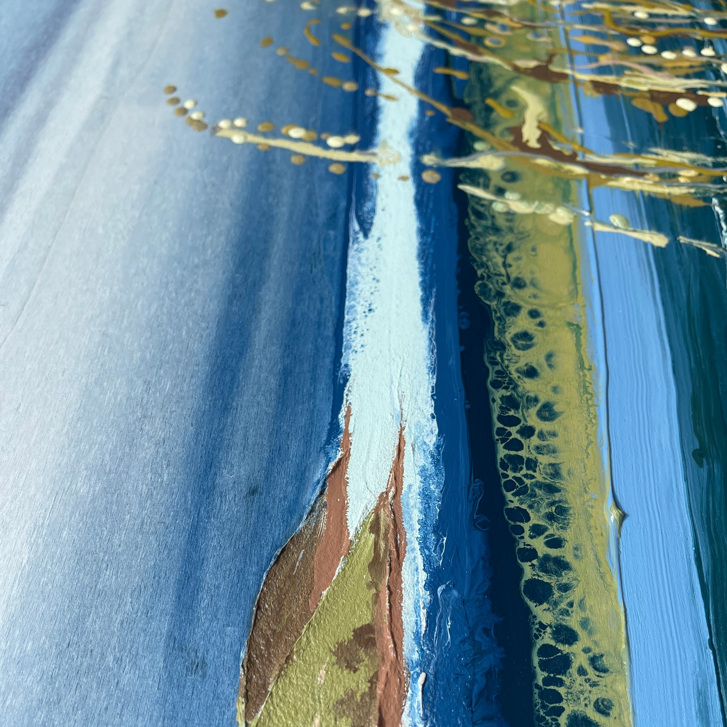 Seascape putsborough Devon abstract art - seedling sanctuary (L)