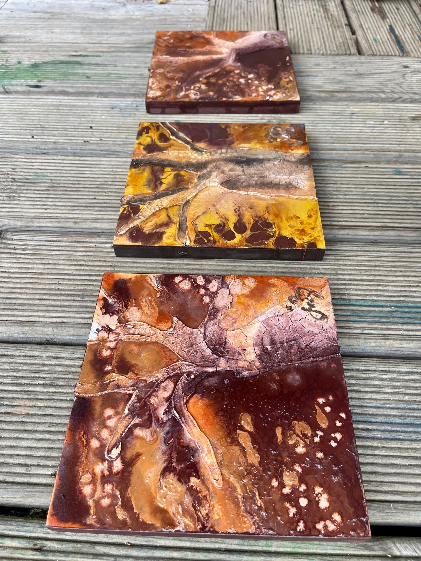 Mini abstract tree art - elm reach (S)