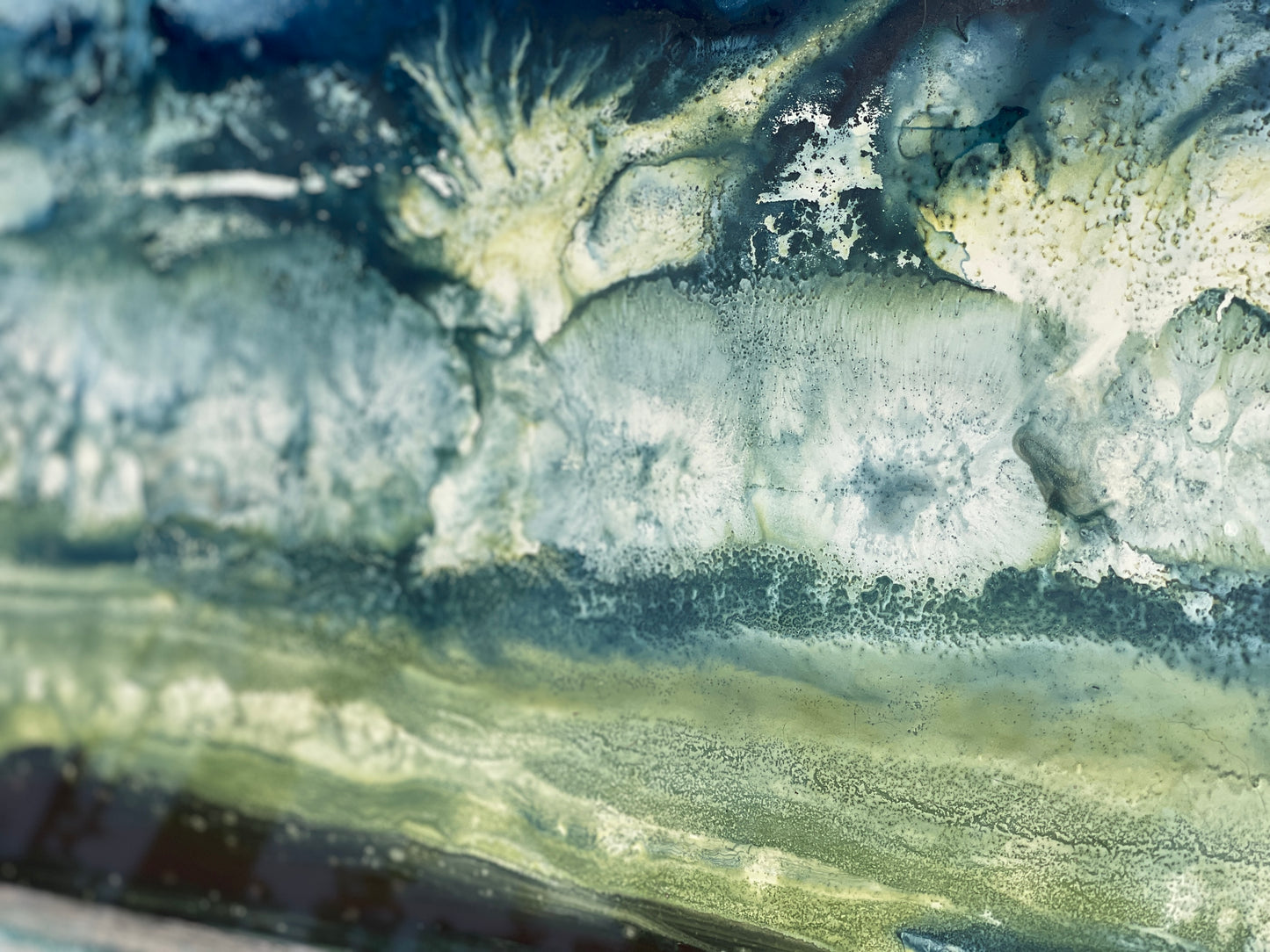 Beach abstract art - tidal ebb