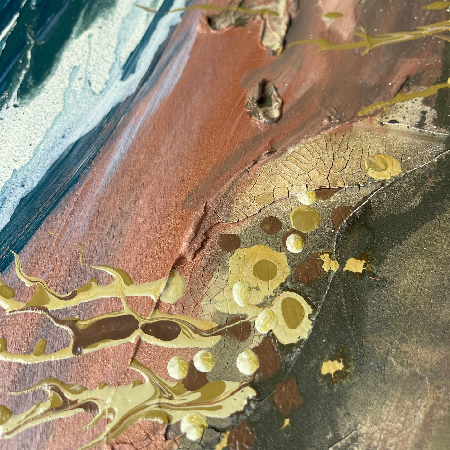 Seascape putsborough Devon abstract art - seedling sanctuary (L)