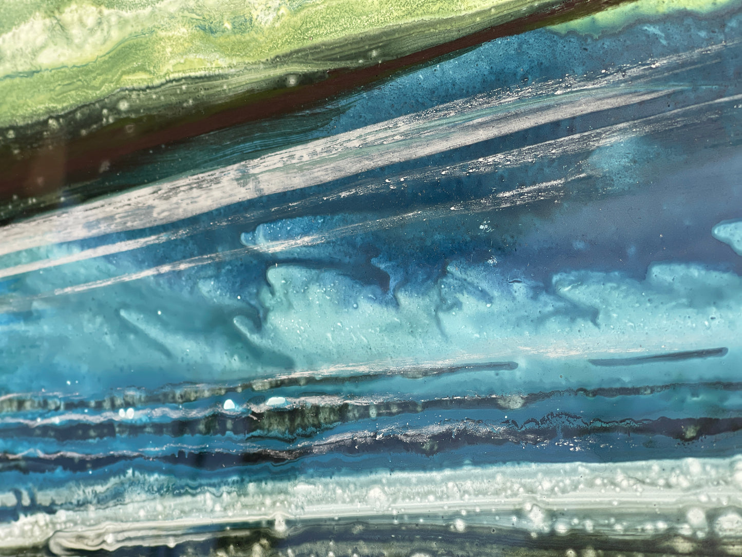 Beach abstract art - tidal ebb