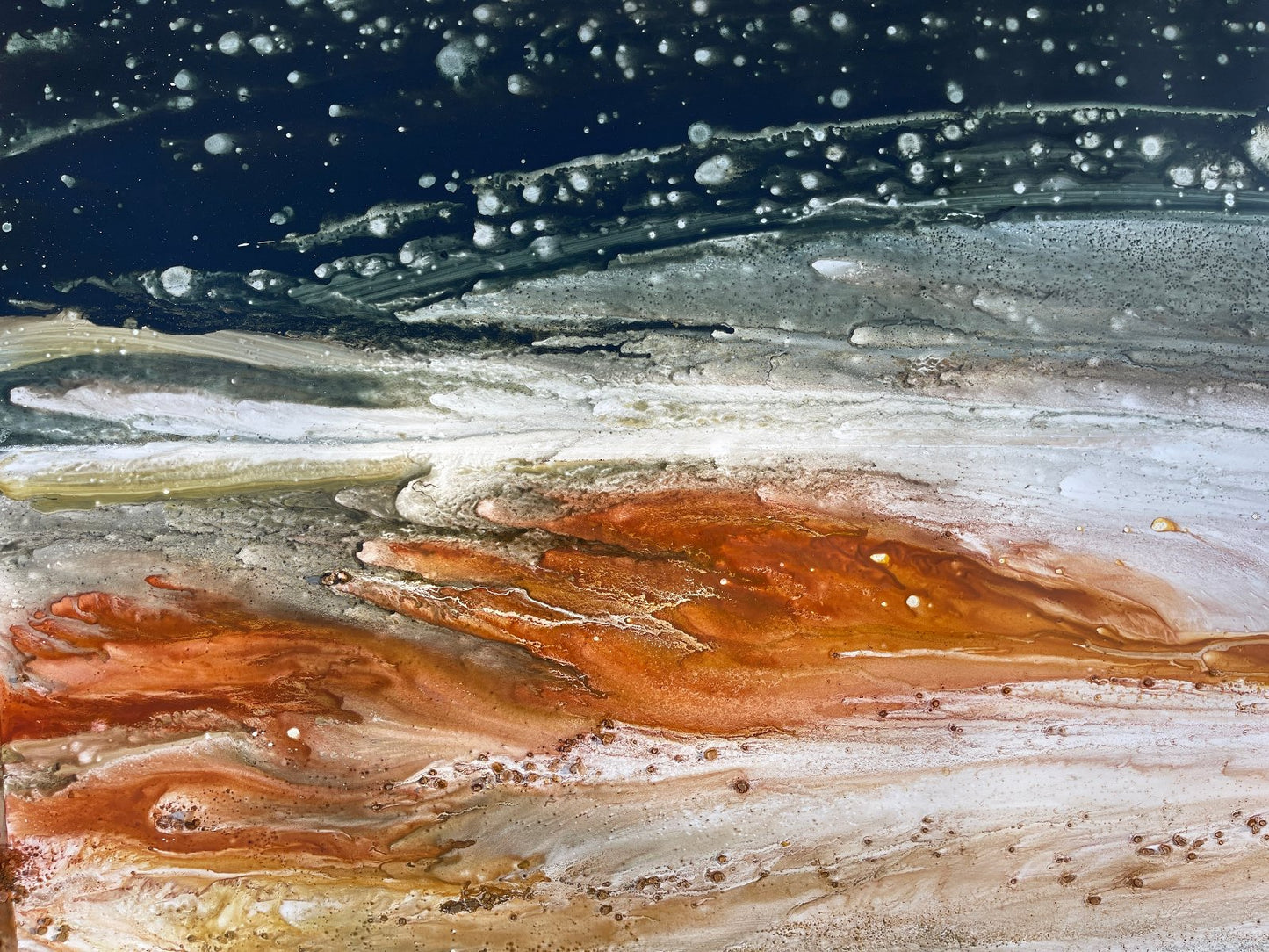 Night sky abstract art - starlight