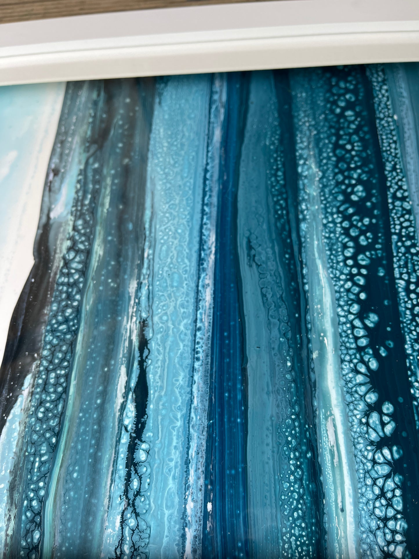 Seascape abstract art - reflection