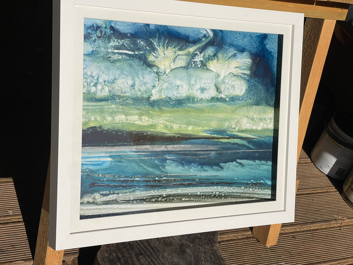 Beach abstract art - tidal ebb