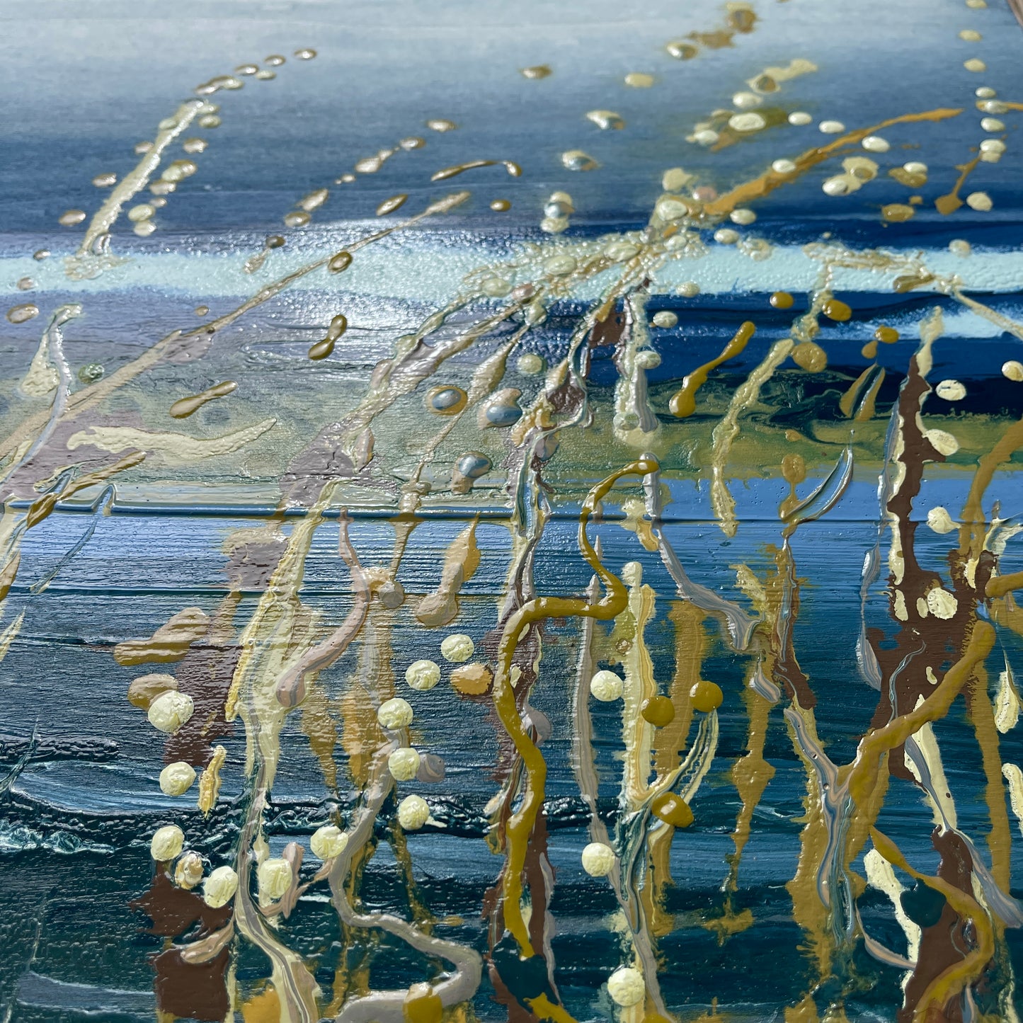 Seascape putsborough Devon abstract art - seedling sanctuary