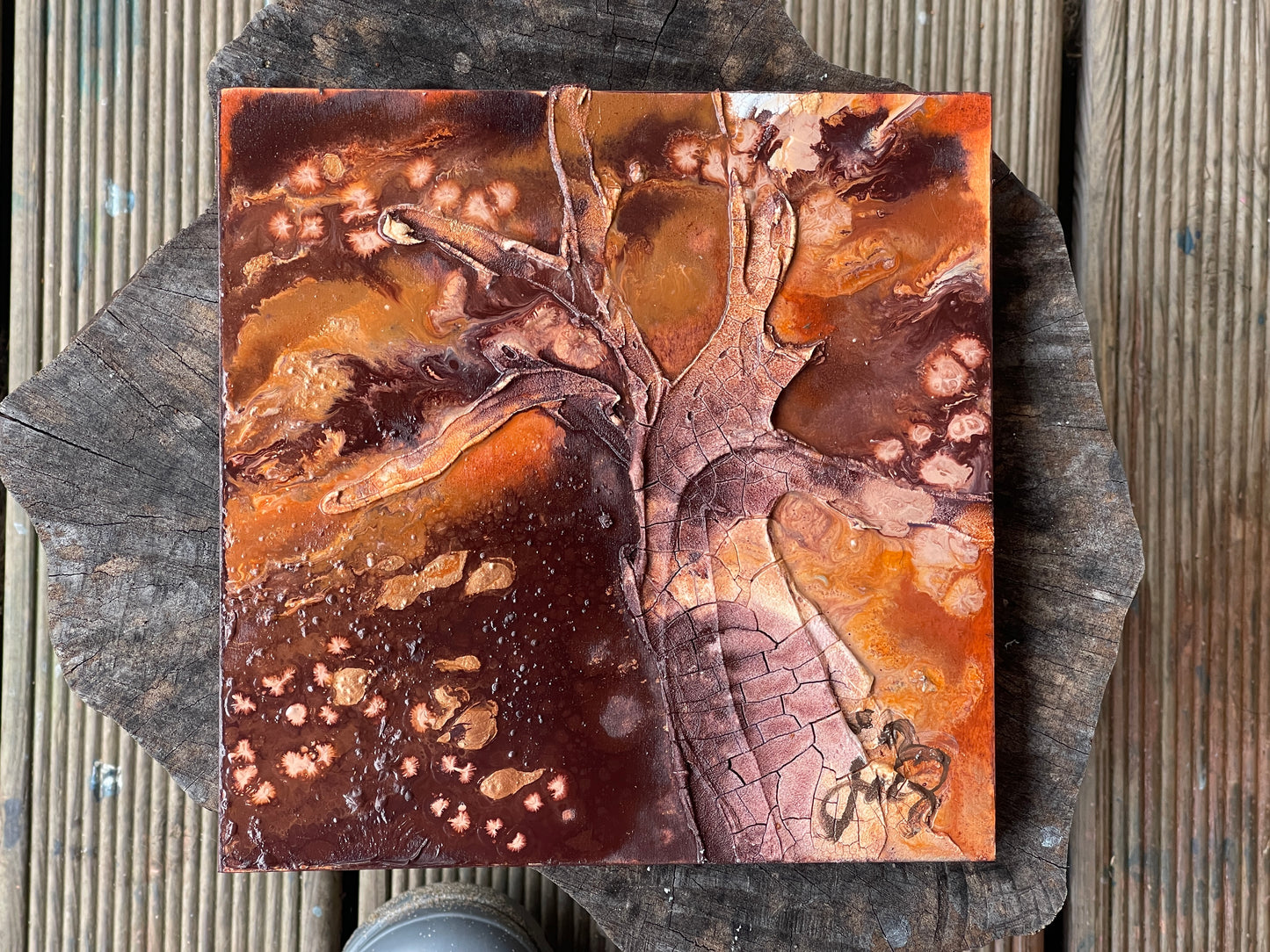 Mini abstract tree art - elm spread