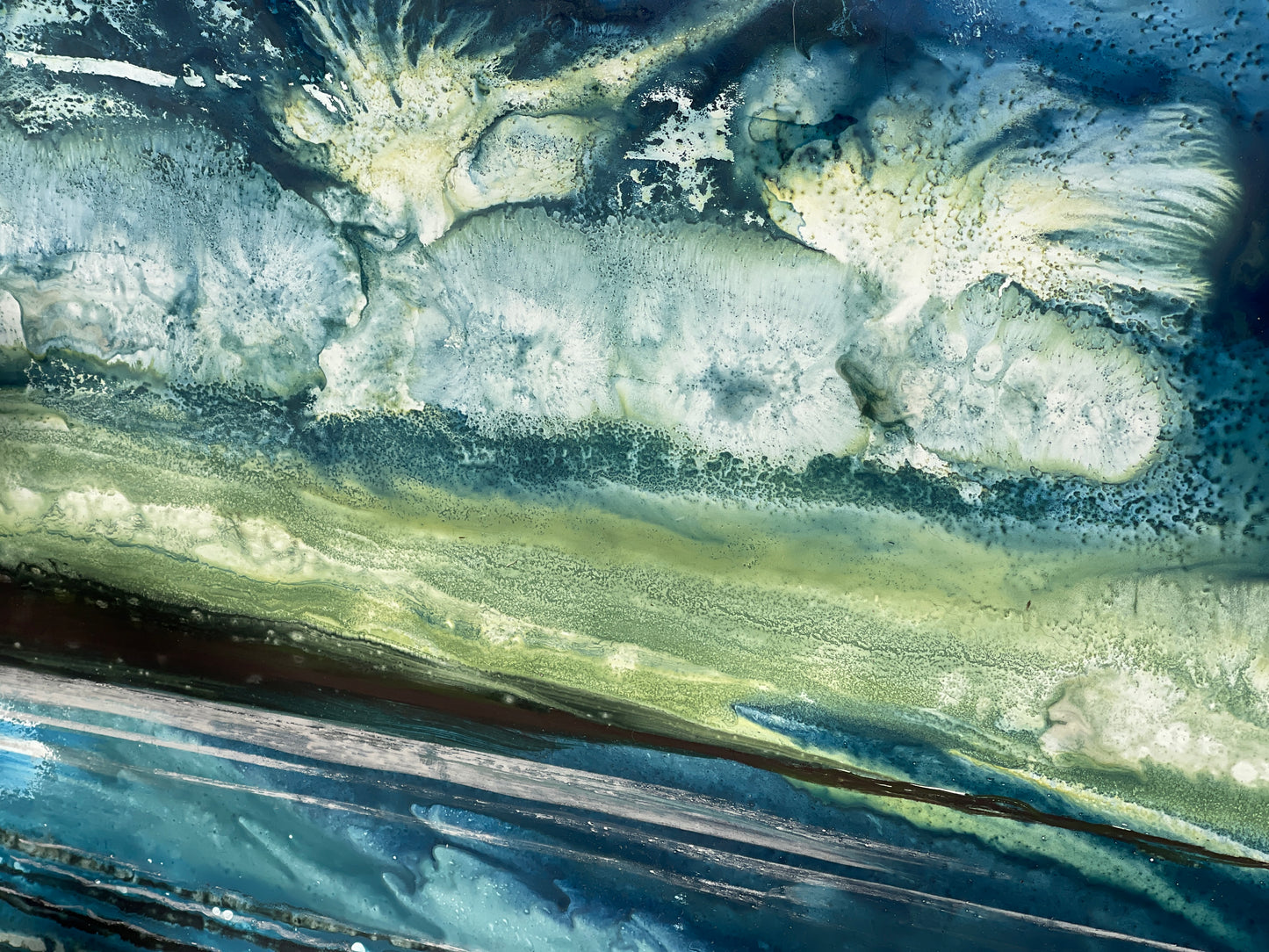Beach abstract art - tidal ebb
