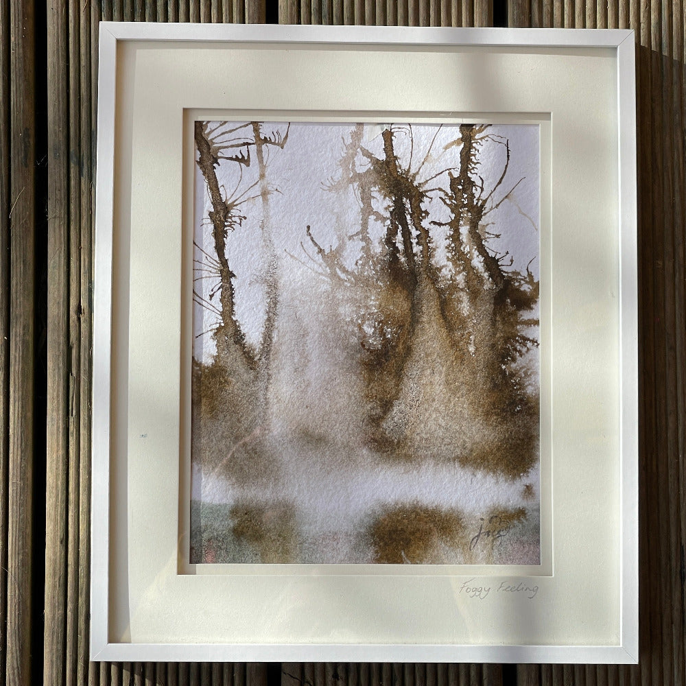 Jacs Waggett - abstract tree art - foggy feeling - Jacs Waggett