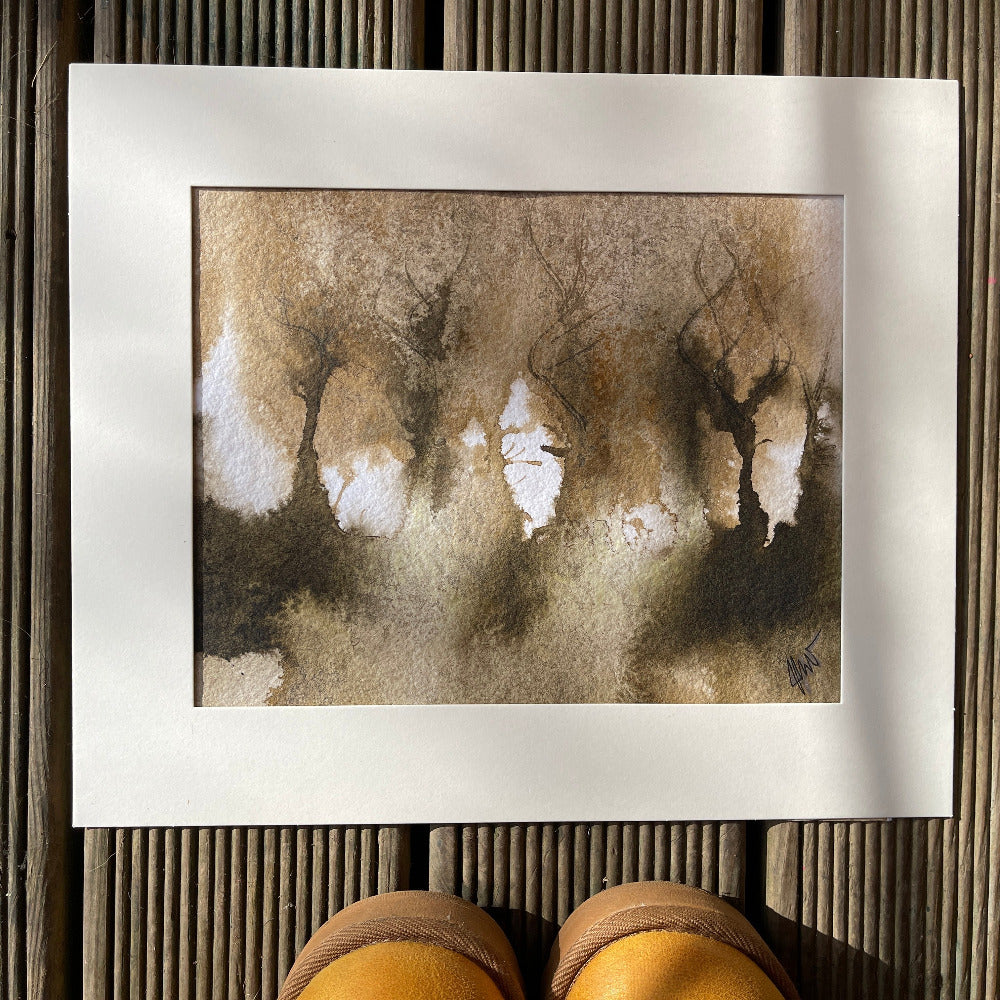 Jacs Waggett - abstract watercolour art - moonlight touch - Jacs Waggett