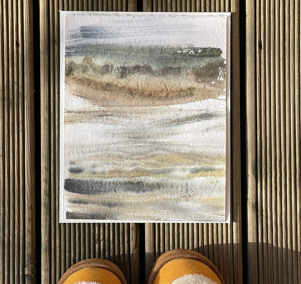 Jacs Waggett - watercolour river art - Seal Stage - Jacs Waggett