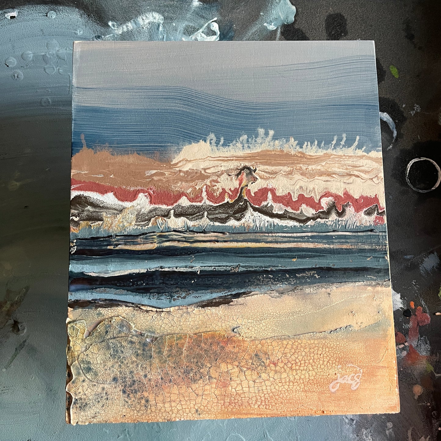 abstract art painting acrylic