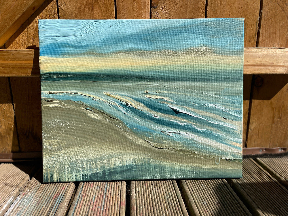 tide lines jacs waggett art saunton sands