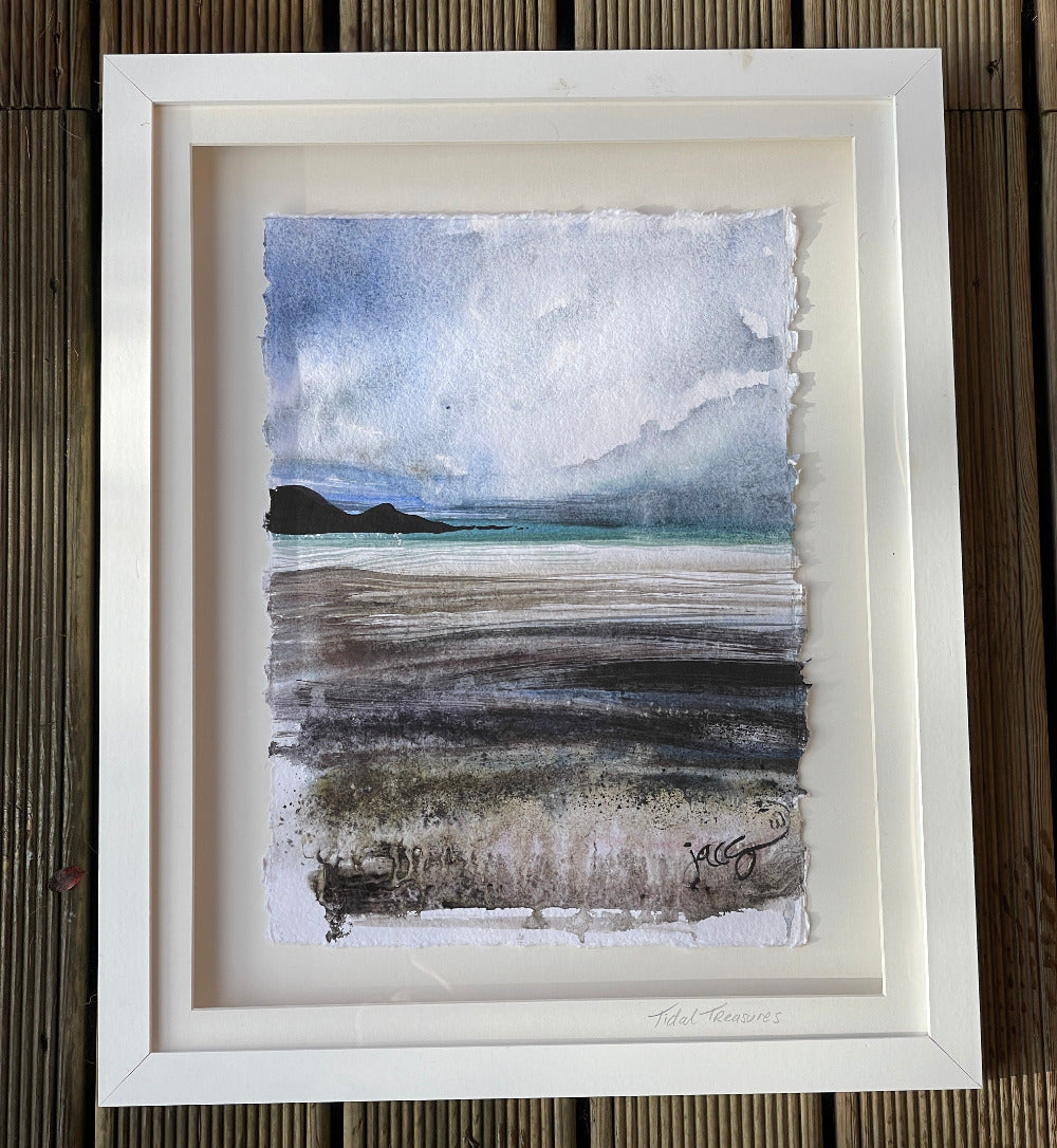 Jacs Waggett - beach landscape art- tidal treasures - Jacs Waggett