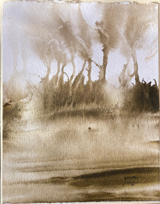 Jacs Waggett - beach landscape art - Haunting - Jacs Waggett