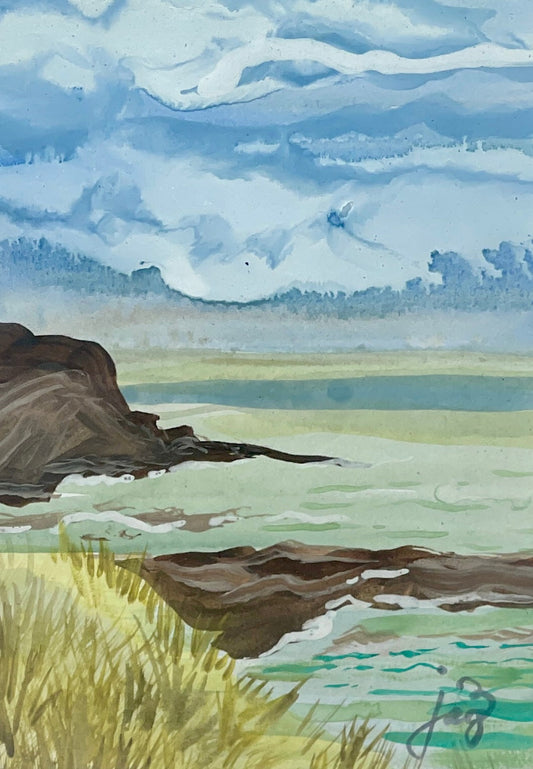 jacs waggett watercolour north devon edge of the wild