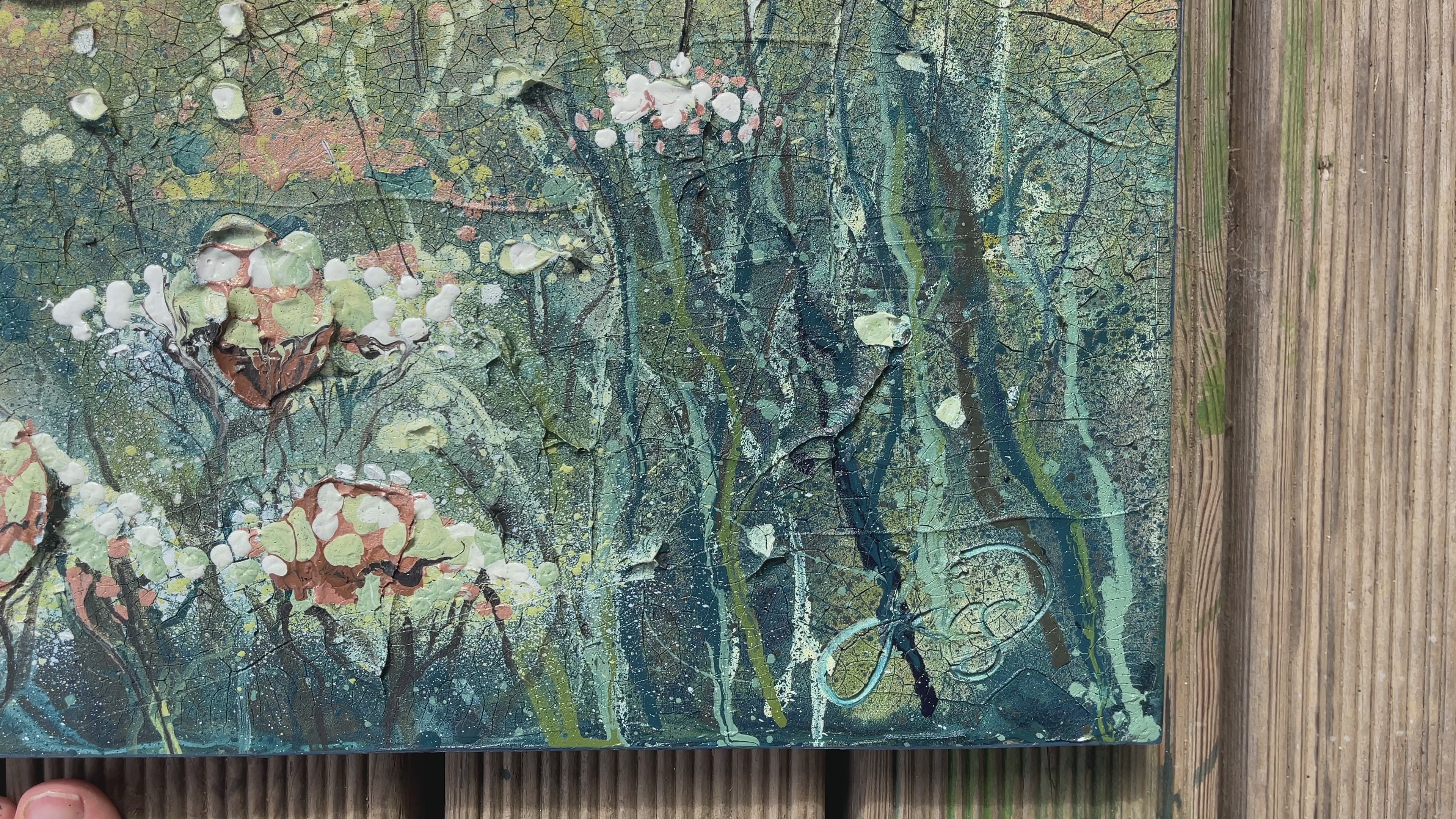 Hartland view Devon abstract art - sedum spray (L) – Jacs Waggett