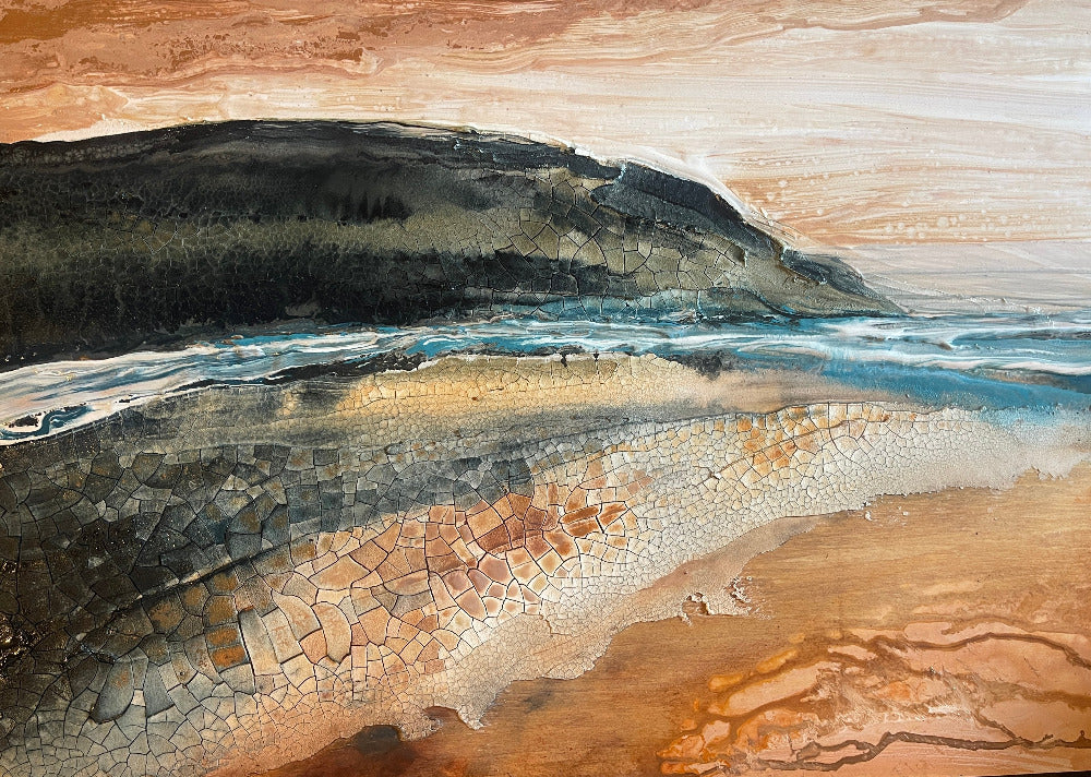 jacs waggett art sandy souls putsborough beach artwork