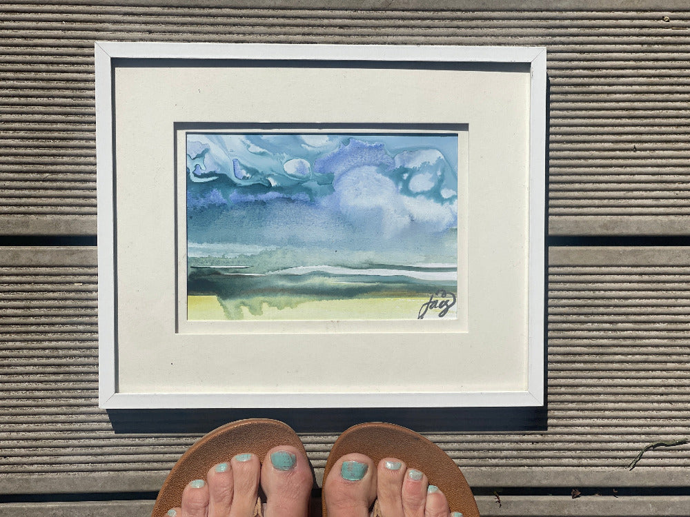 jacs waggett north devon artist watercolour sky churn