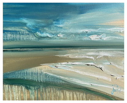 seascape art oils saunton sands jacswaggett