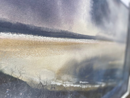 jacs waggett lilac tone watercolour saunton sands close up