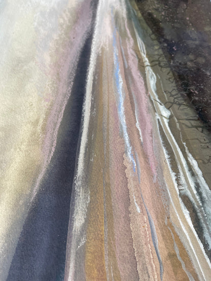 jacs waggett watercolour saunton sands main purples and browns