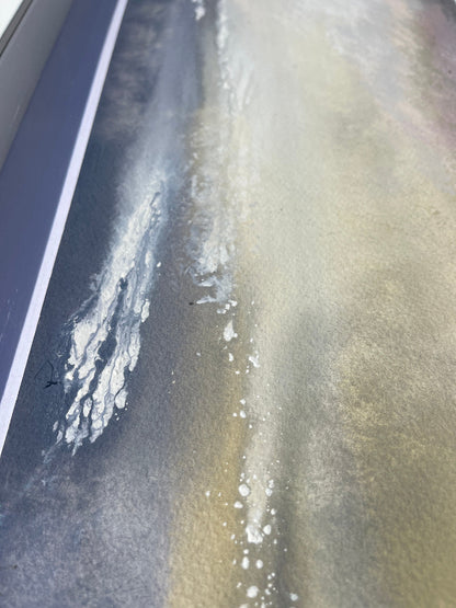 jacs waggett watercolour saunton sands main purples and browns close up 2